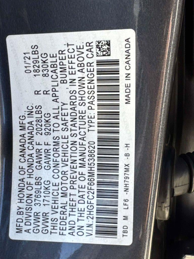 2021 Honda Civic LX - Photo 30