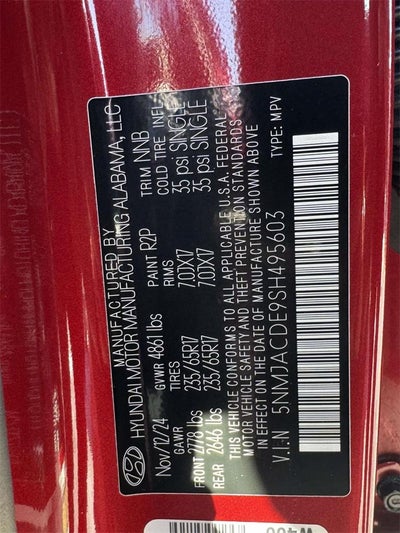 2025 Hyundai TUCSON SE