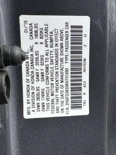 2019 Honda Civic Base