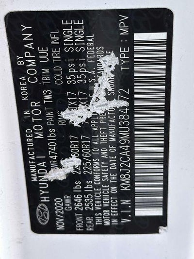 2021 Hyundai TUCSON SE