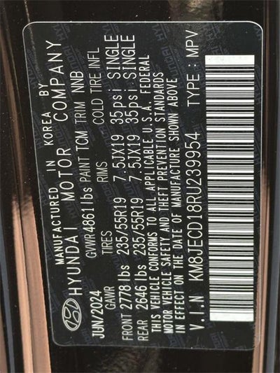 2024 Hyundai TUCSON HYBRID Limited