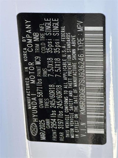 2025 Hyundai PALISADE SEL