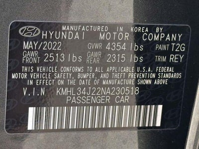2022 Hyundai SONATA Limited