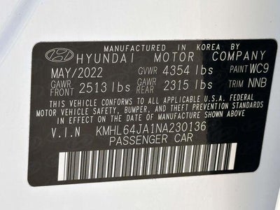 2022 Hyundai SONATA SEL