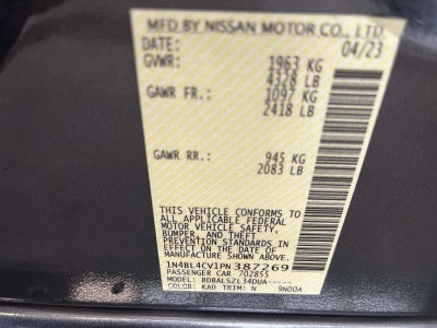 2023 Nissan Altima SR FWD