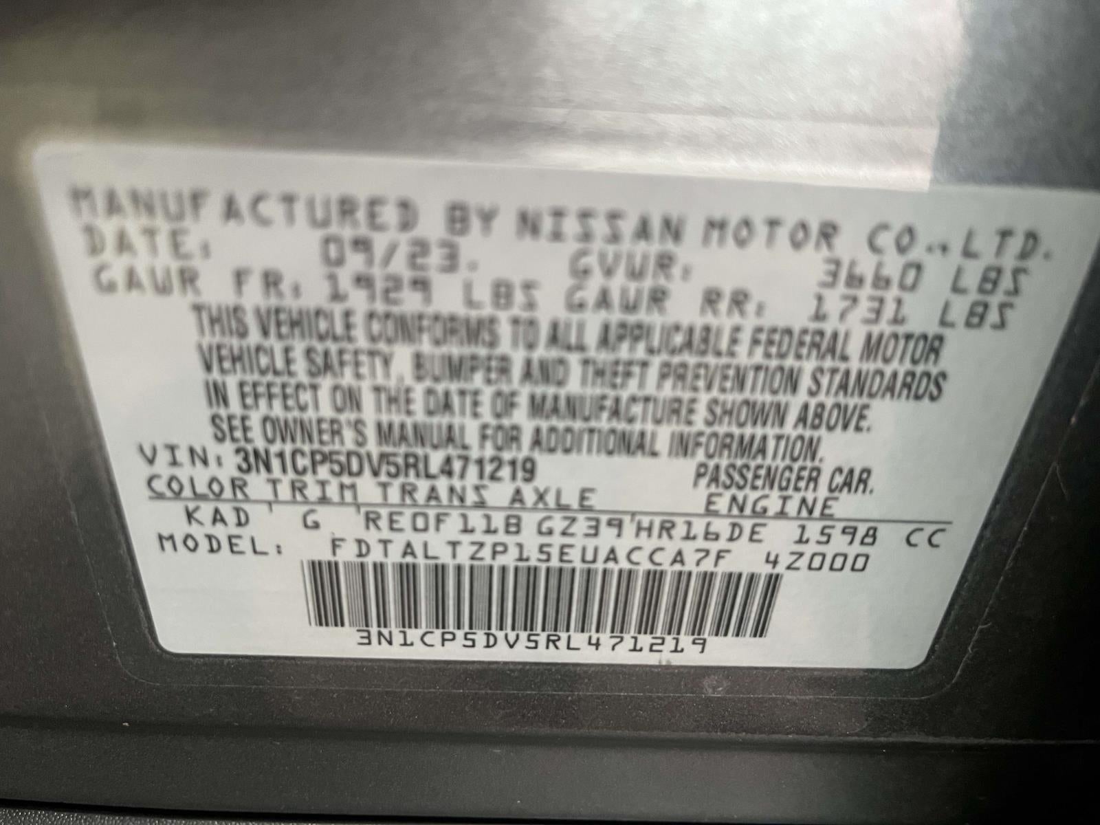 2024 Nissan Kicks SR Xtronic CVT