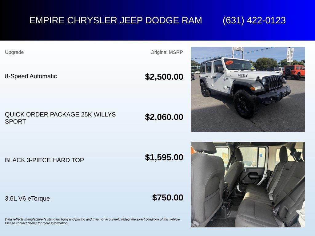 2021 Jeep Wrangler Unlimited Willys Sport 4x4