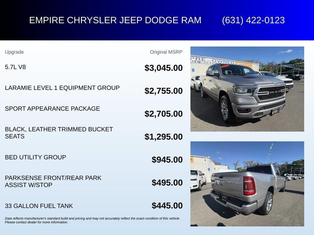 2023 RAM 1500 Laramie Crew Cab 4x4 5'7' Box