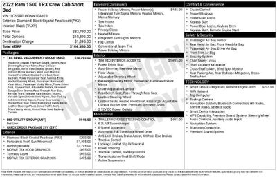 2022 RAM 1500 TRX Crew Cab 4x4 5'7' Box