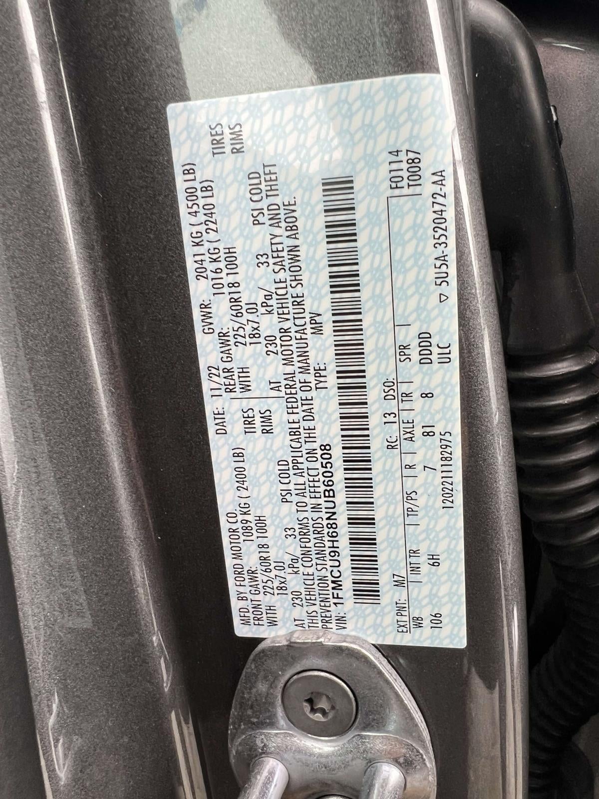 2022 Ford Escape SEL