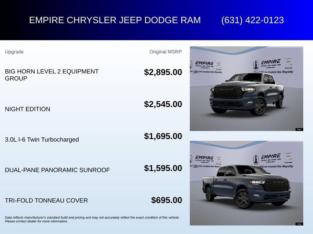 2026 RAM 1500 Big Horn Crew Cab 4x4 5'7' Box