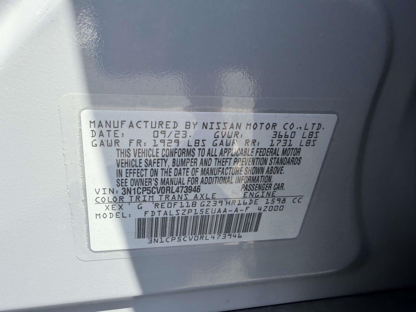 2024 Nissan Kicks SV Xtronic CVT