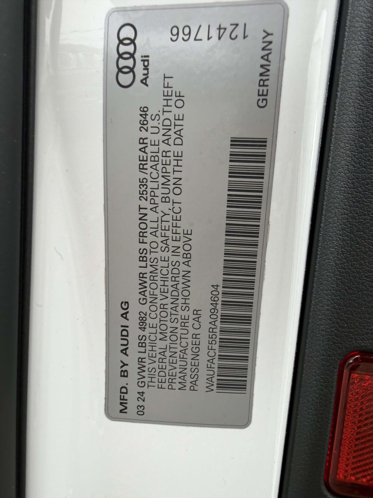 2024 Audi A5 Sportback Premium Plus 45 TFSI quattro S tronic