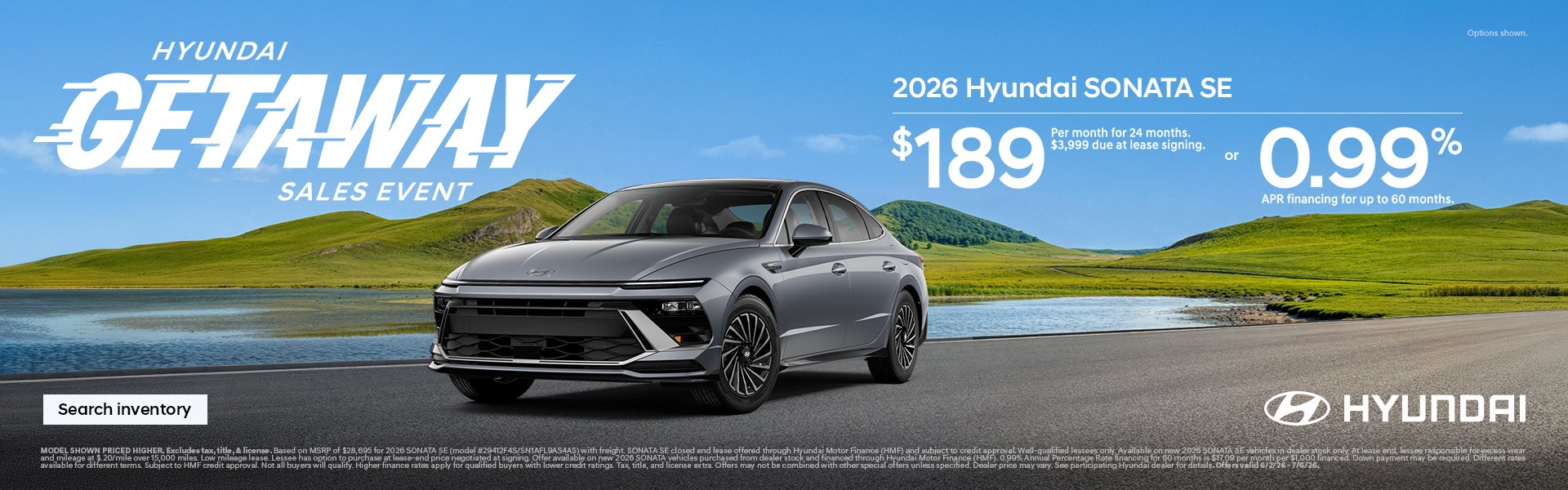 2026 Hyundai Sonata APR or Lease Offer